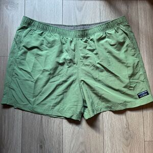 L.L. Bean Supplex Board Shorts Mens 2XL Green Solid Hiking 503782